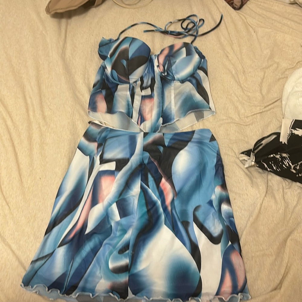White Fox blue set